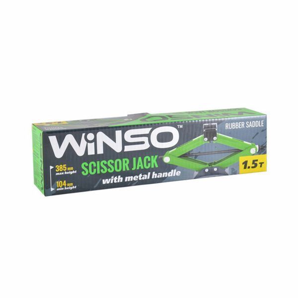 Домкрат ромбовий Winso 1,5т 104-385мм 121510 121510 фото