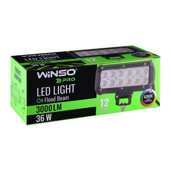 Фара світлодіодна Winso Pro CREE розсіяний 10-30V, 36W (12x3W), 1шт 780910 фото