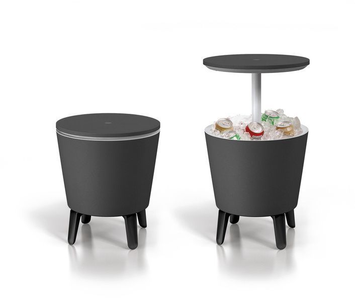 Стіл-трансформер Keter Cool Bar, графіт 7290106920644 фото