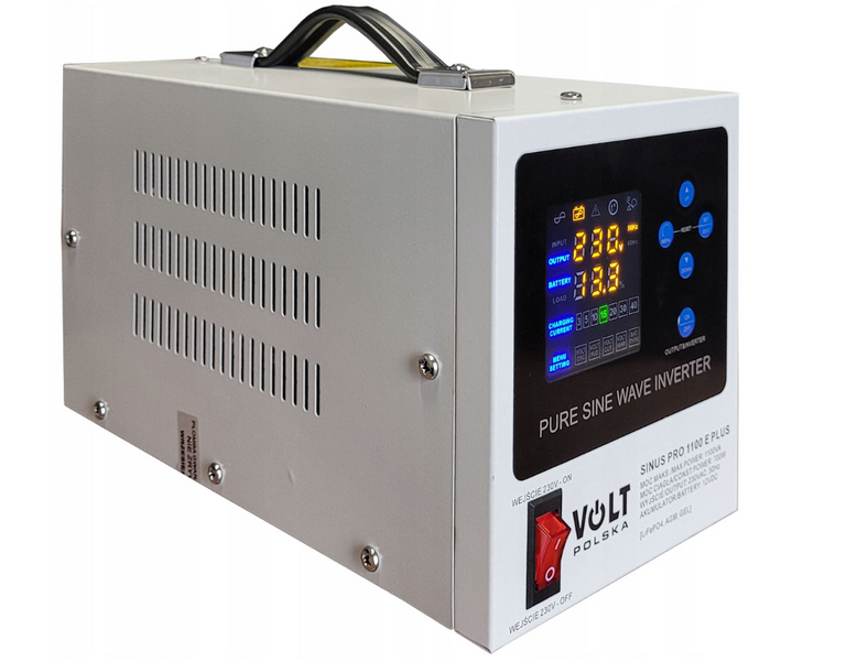 Аварійний комплект живлення Volt Polska SINUS PRO 1100 E PLUS 12/230V 700/1100W + Акумулятор LiFePo4 12.8V 100 Ah 1100EP110LiFePo фото