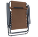 Розкладне крісло шезлонг LEOBRO Zero Gravity Brown (LB-ZGC-A1-BRN) LB-ZGC-A1-BRN фото 4