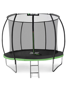 Батут Outtec Premium 12ft (374см) чорно-зелений з внутрішньою сіткою 5907766665878 фото