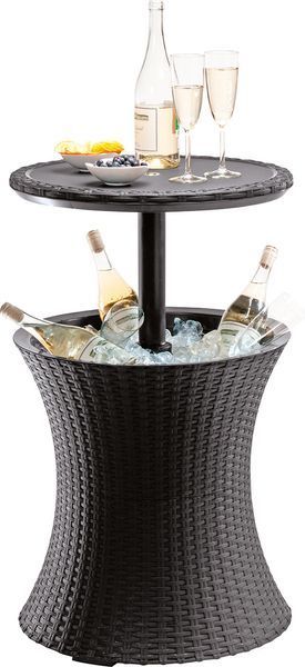 Стол - бар пластиковий Keter Cool Bar RATTAN 7290005828386 фото