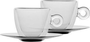 Набір 2 чашок з блюдцем Thermic Glass 165 мл. A10086S0102AA01 LUIGI BORMIOLI A10086S0102AA01 фото