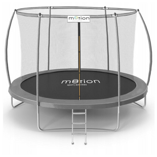 Батут Jumi Motion Sport Line Premium 10ft (305см) з внутрішньою сіткою сірий 5900410870840 фото