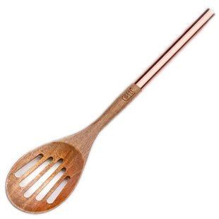 GIPFEL Ложка з прорізами FLORIAN 30см. Матеріал: нерж.сталь, дерево (акація) 2192 GIPFEL 2192 фото