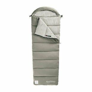 Спальник з капюшоном із звичайним мішком для зберігання Naturehike M400 CNK2350WS023, (1&deg;C), правий, зелений 6927595776087 фото