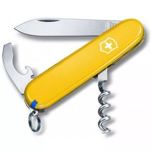 Складаний кишеньковий ніж 84мм Victorinox WAITER 9 функцій, 1 шар, жовтий (0.3303.8) 0.3303.8 фото