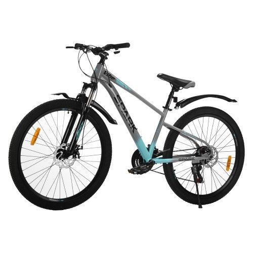 Велосипед SPARK VIBE (колеса - 27,5, сталева рама - 15) сірий з бірюзовим 000239242 фото
