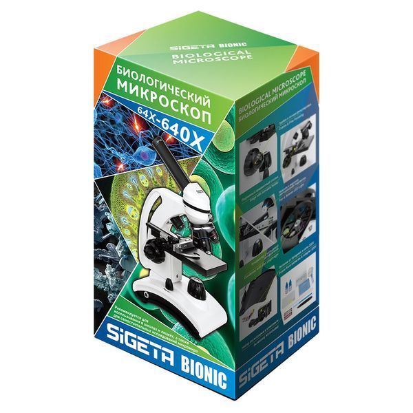 Мікроскоп SIGETA BIONIC DIGITAL 64x-640x (з камерою 2MP) + Безкоштовна доставка 65241 фото