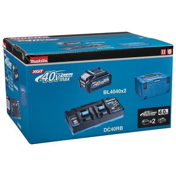 Набір акумуляторів Li-ion XGT 40 V MAX BL4040x2 Makita (191U00-8) 191U00-8 фото