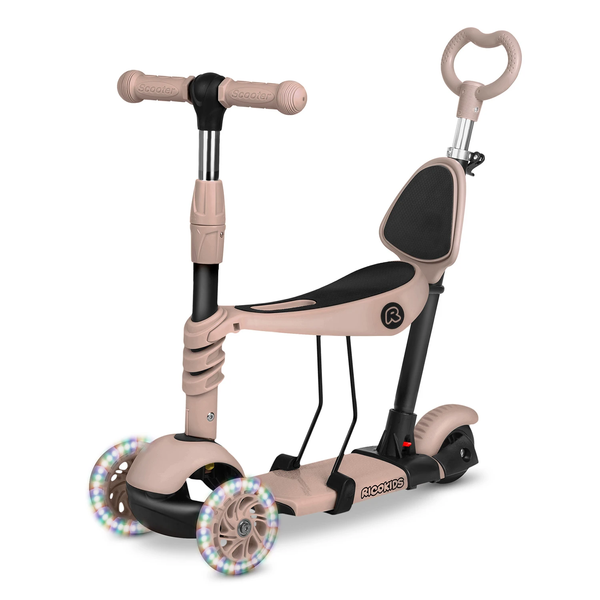 Дитячий самокат триколісний Ricokids Todi бежевий 765402 фото