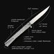 Ніж Ocaso Solstice, Engraved titanium, Scroll Pattern, Satin 4009338 фото 6