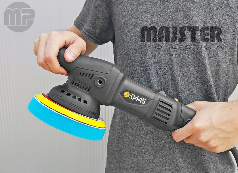 Полірувальна машинка MAJSTER MP0445 1,6KW + 4 насадки + полірувальна паста MENZERNA MP0445MANZ фото