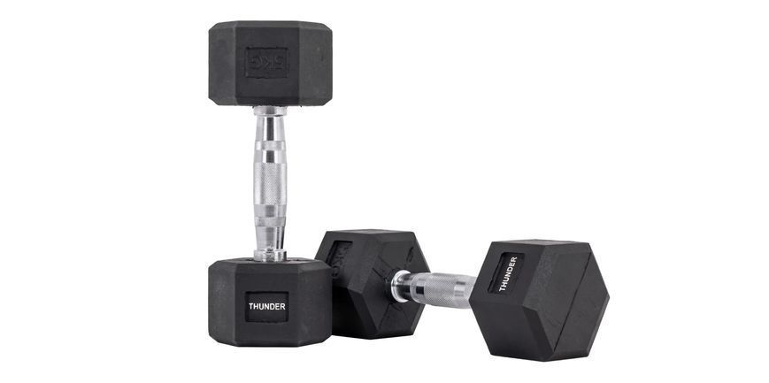 Гантель шестигранна 5 кг THUNDER HEXAGONAL-DUMBBELLS-5KG фото