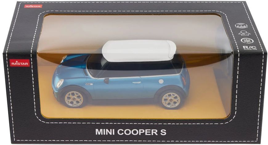 Машинка Rastar Mini Cooper 1:24 Блакитний 454.00.66 фото