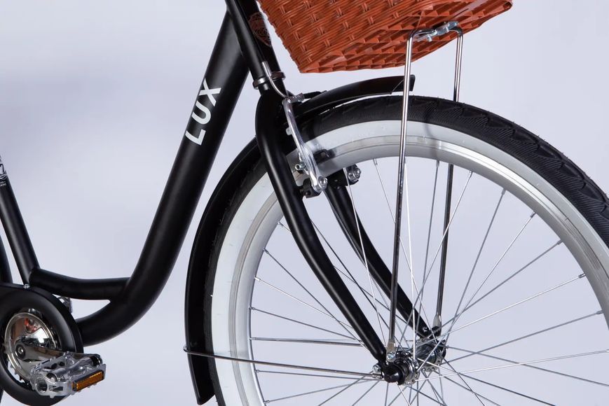 Велосипед уцінений ST 26 Dorozhnik LUX Velosteel рама-17 чорний (матовий) 2026 STK-D-26-499 фото