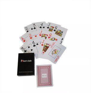 Карти гральні покерні пластикові Duke Poker Club 54 листа 87x62 мм (DN26238RED) DN26238RED фото