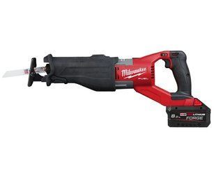 Пила шабельна акумуляторна MILWAUKEE, M18 FSX-801C (зарядний пристрій M12-18 FC, 2 акумулятори M18 FB8 8 Аг, полотно, кейс) 4933499177 фото