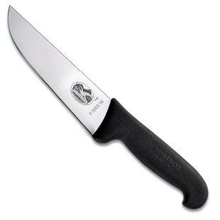 Кухонний ніж м'ясника Victorinox Fibrox Butcher 16 см Чорний (5.5203.16) 5.5203.16 фото