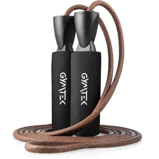 Скакалка Gymtek шкіряна з підшипниками 275см 5907766661016 фото