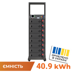 Акумулятор LP LiFePO4 Battery HVM 409,6V 100Ah (40960 Wh) BMS 125А AB Lrack black LP38259 фото