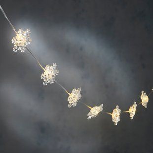 Гірлянда-струна Сніжинка , Luca Lighting , 1,3 м, 10 LED теплий білий 8720967822874 фото