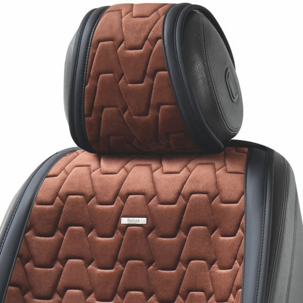 Комплект преміум накидок для сидінь BELTEX Chicago, black-coffee BX85120 фото