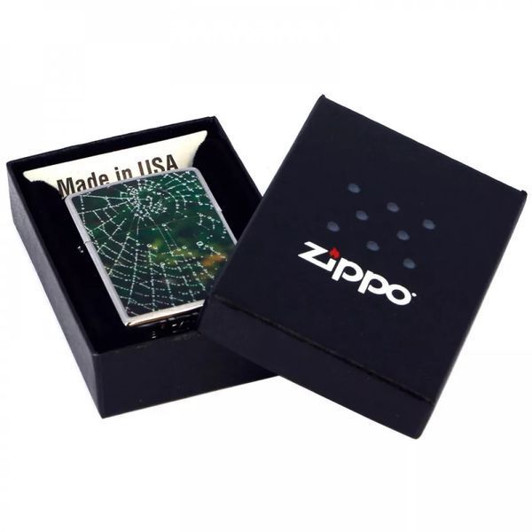Зажигалка Zippo 28285 Spider Web Rain Drops 28285 фото