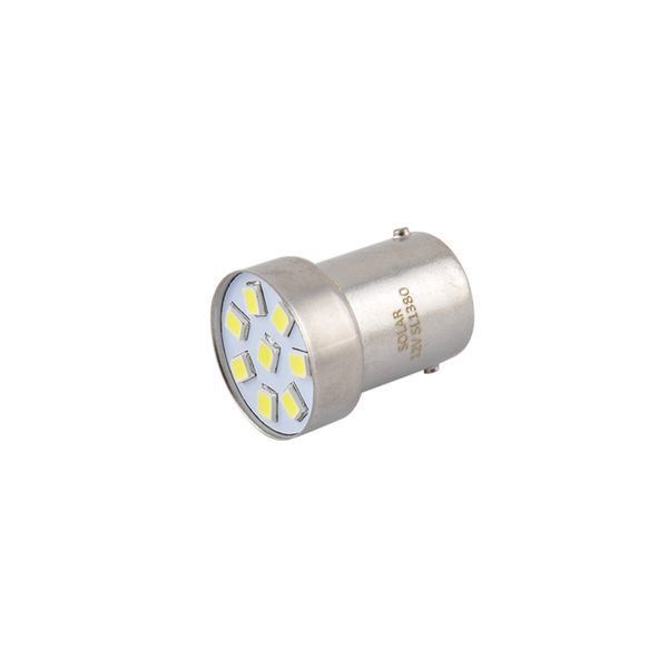 LED автолампа Solar 12V G18.5 BA15s 8SMD white, 2шт SL1380 фото