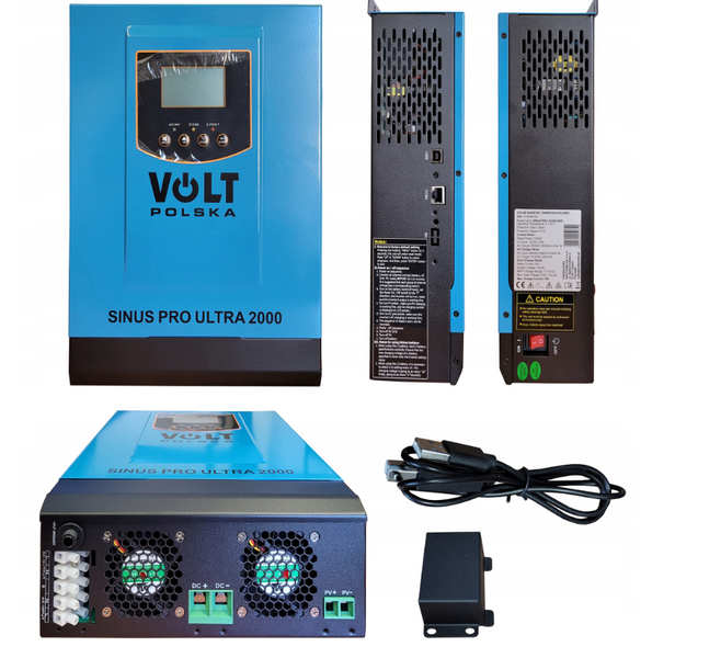 Комплект Volt Polska ULTRA-HV 2000 12/230V 1600/2400W + Акумулятор гелевий 4SUN MAXX GEL 100 Ah 2000U100FM фото