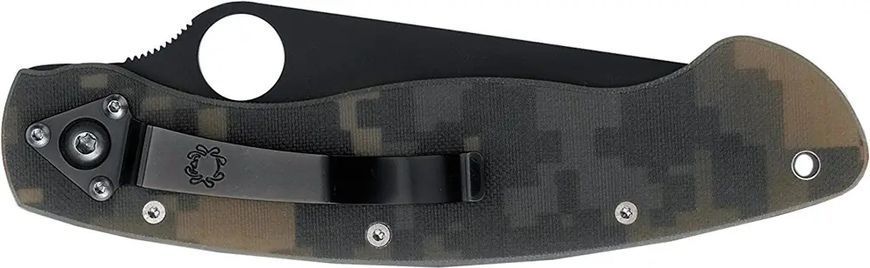 Ніж Spyderco Military Black Blade camo 87.13.09 фото