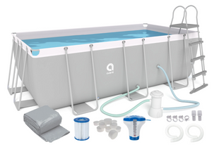Бассейн каркасный, прямоугольный Avenli 400x207x122 см. 17в1 (2818) 2818 фото