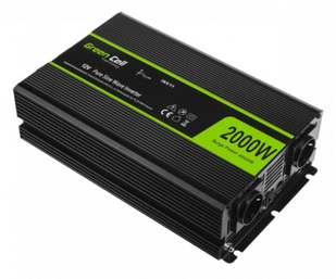 Автомобільний інвертор Green Cell 12V на 230V 2000W/4000W (INV11) Чистий синус INV11 фото
