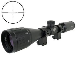Приціл Hawke Fast Mount 3-9x40 AO Mil Dot + кільця ластівчин хвіст на 11 мм 3986.04.86 фото