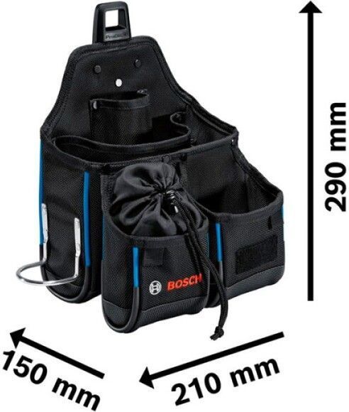 Пояс з сумкою та набором інструментів Bosch Professional 17 шт. (1600A02H5C) 1600A02H5C фото