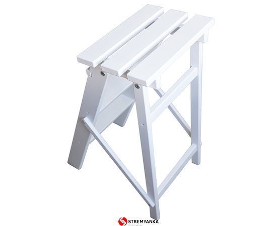 Дерев-#039;яна стрем-#039;янка VIRASTAR WHITE на 3 сходинки WSL1111 фото