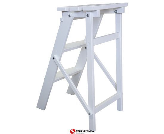 Дерев-#039;яна стрем-#039;янка VIRASTAR WHITE на 3 сходинки WSL1111 фото