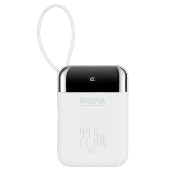 Повербанк (Power Bank) Brevia 10000mAh 22.5W Type-C+Lightning Cable, Li-Pol, LCD 45122 фото