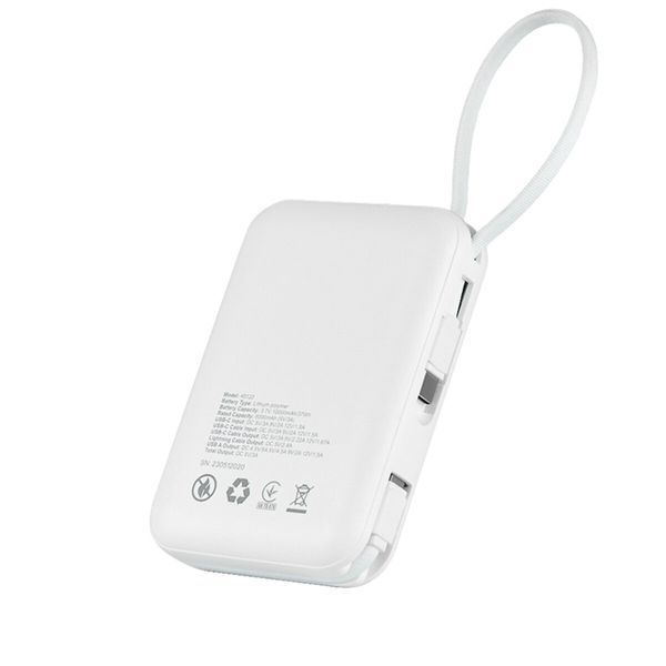 Повербанк (Power Bank) Brevia 10000mAh 22.5W Type-C+Lightning Cable, Li-Pol, LCD 45122 фото