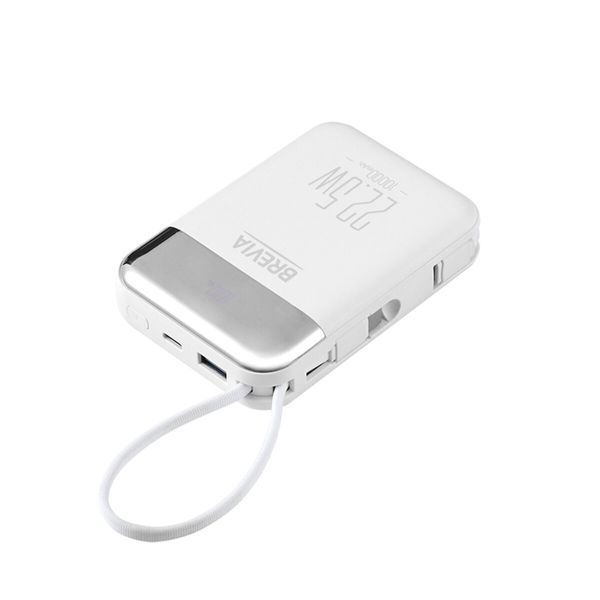 Повербанк (Power Bank) Brevia 10000mAh 22.5W Type-C+Lightning Cable, Li-Pol, LCD 45122 фото