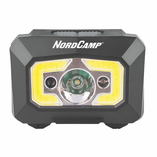 Ліхтар налобний Nord Camp 200Lm, 3W XPE+ COB, 3xAAA з сенсором білий/червоний NC30300 фото