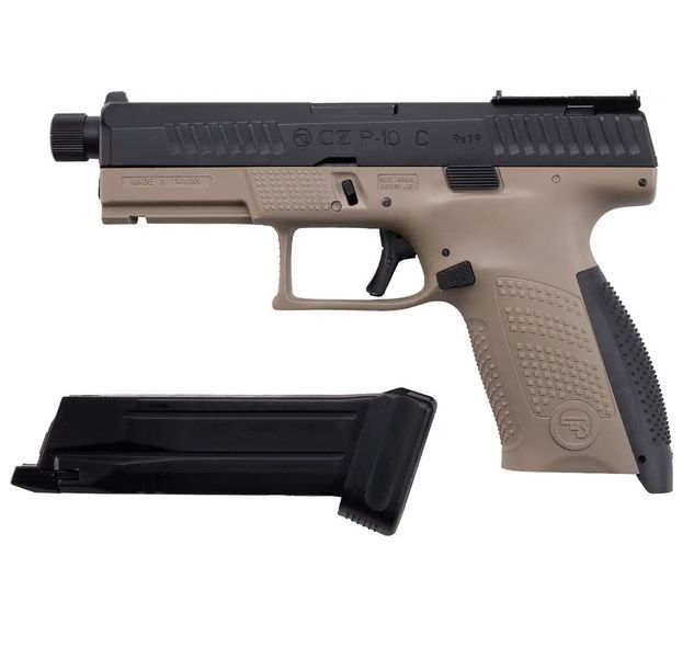 Страйкбольний пістолет ASG CZ P-10C OR-OT Dual-Tone кал. 6 мм Black fde 2370.44.57 фото