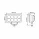 Фара світлодіодна Winso Pro EPISTAR 4D точковий 10-30V, 24W (8x3W), 1шт 780540 фото 8