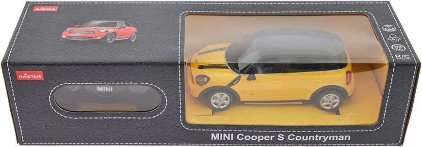 Машинка Rastar Mini Cooper S Countryman 1:24 Жовтий 454.00.64 фото
