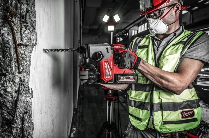 Перфоратор акумуляторний безщітковий SDS PLUS M18 FH-0 FUEL MILWAUKEE 4933478499 фото