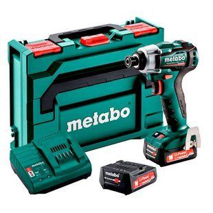 Акумуляторний ударний гайковерт Metabo POWERMAXX SSD 12 BL, 2 акб 12 В Li-Power 2.0 Ah, з/п, кейс 601115500 фото