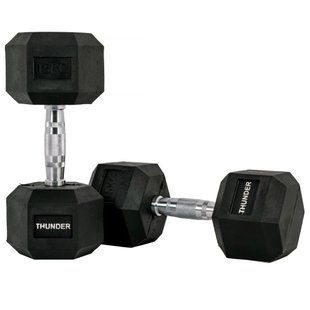 Гантель шестигранна 15 кг THUNDER HEXAGONAL-DUMBBELLS-15KG фото