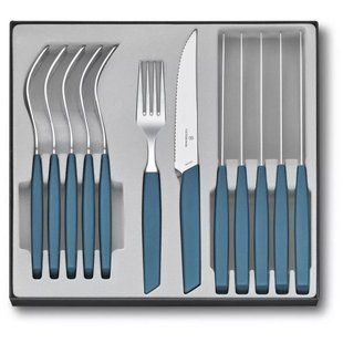 Набор столовых приборов Victorinox Swiss Modern Table Set 12 предметов Синий (6.9096.12W2.12) 6.9096.12W2.12 фото