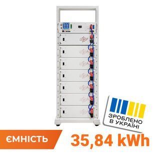 Акумулятор LP LiFePO4 Battery HVM 358,4V 100Ah (35840 Wh) BMS 125А AB Lrack white LP37903 фото